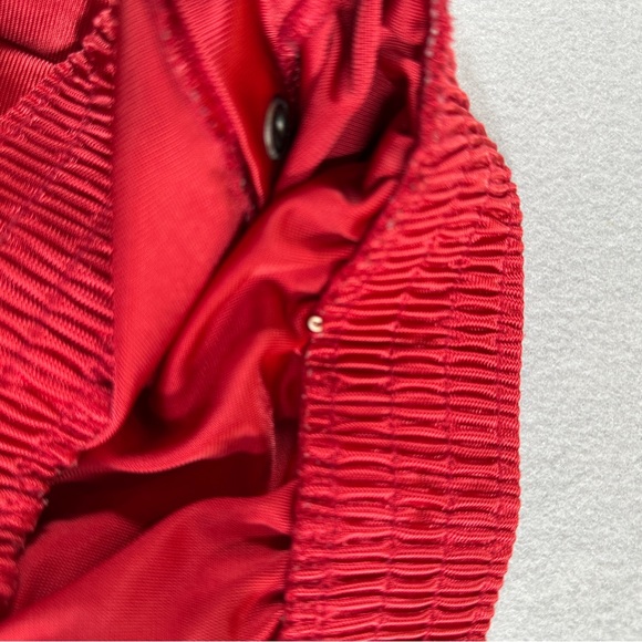 VTG Nike Tearaway Track Pants Men’s L Red Snap Sides Warm Up Basketball Baggy - Picture 8 of 9